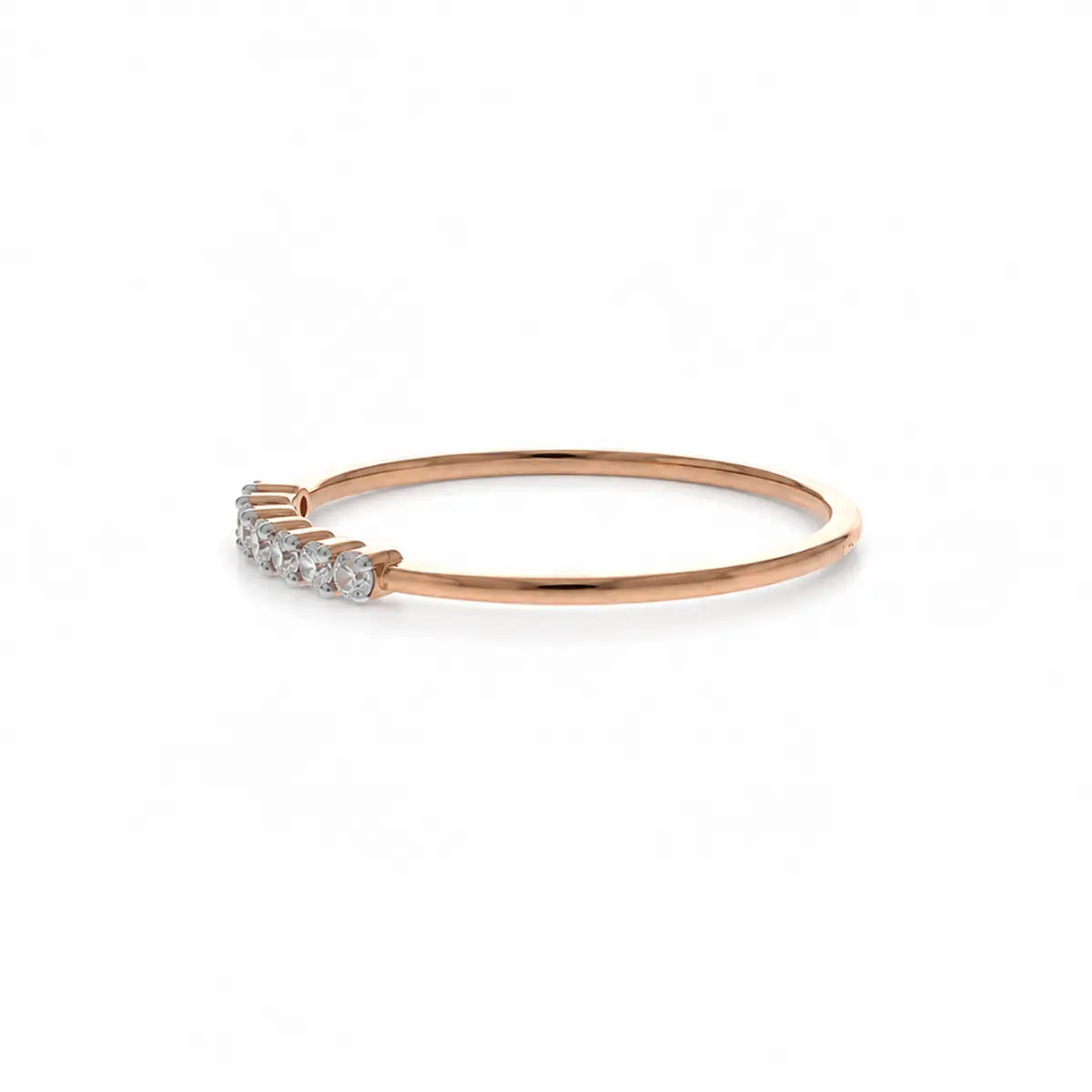 0.10 CT NATURAL DIAMOND WOMENS RING 9K GOLD
