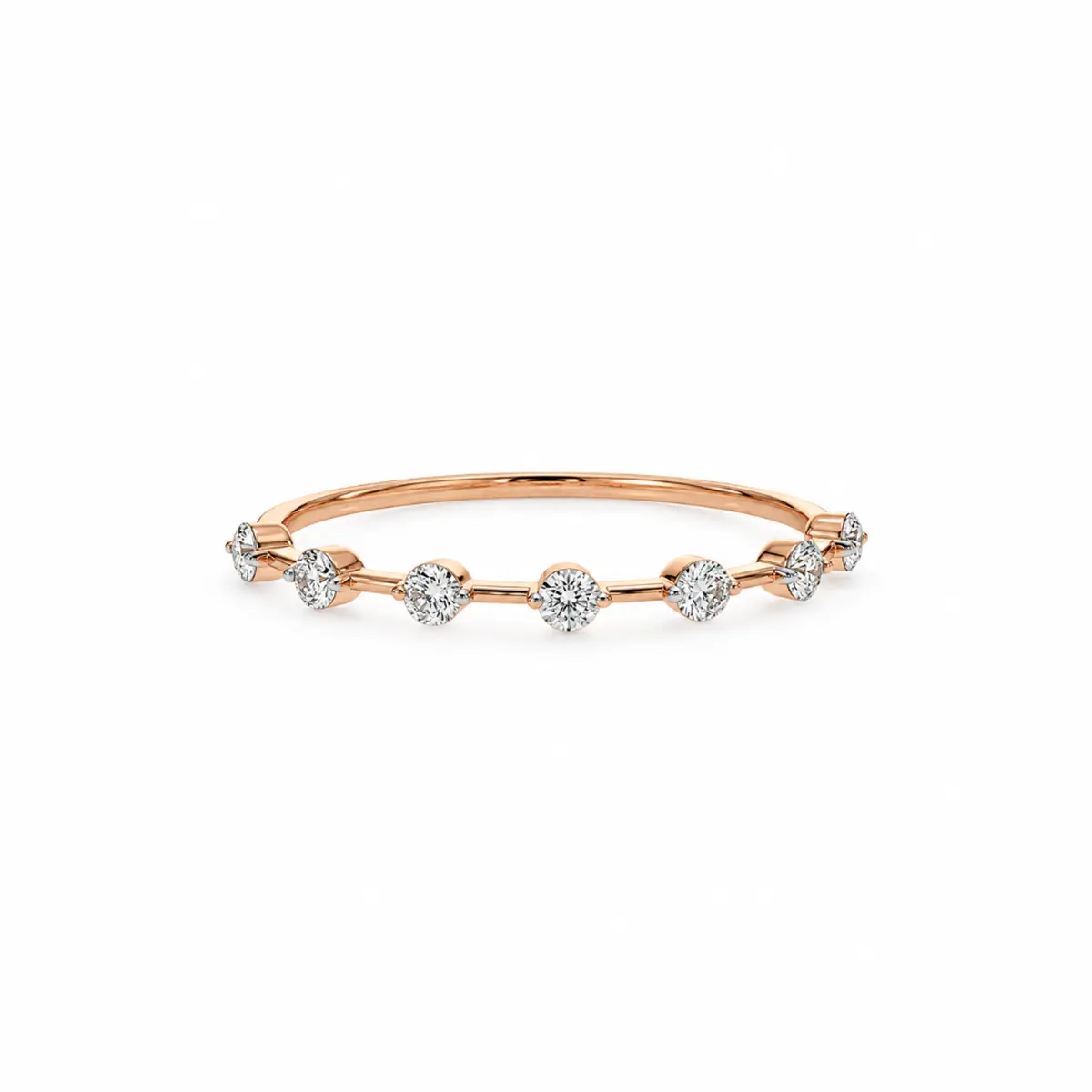 0.15 CT NATURAL DIAMOND WOMENS RING 9K GOLD