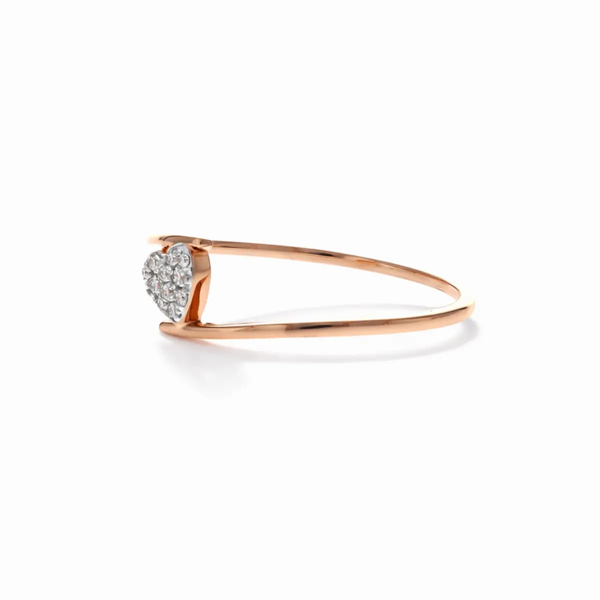 0.05 CT NATURAL DIAMOND WOMENS RING 9K GOLD