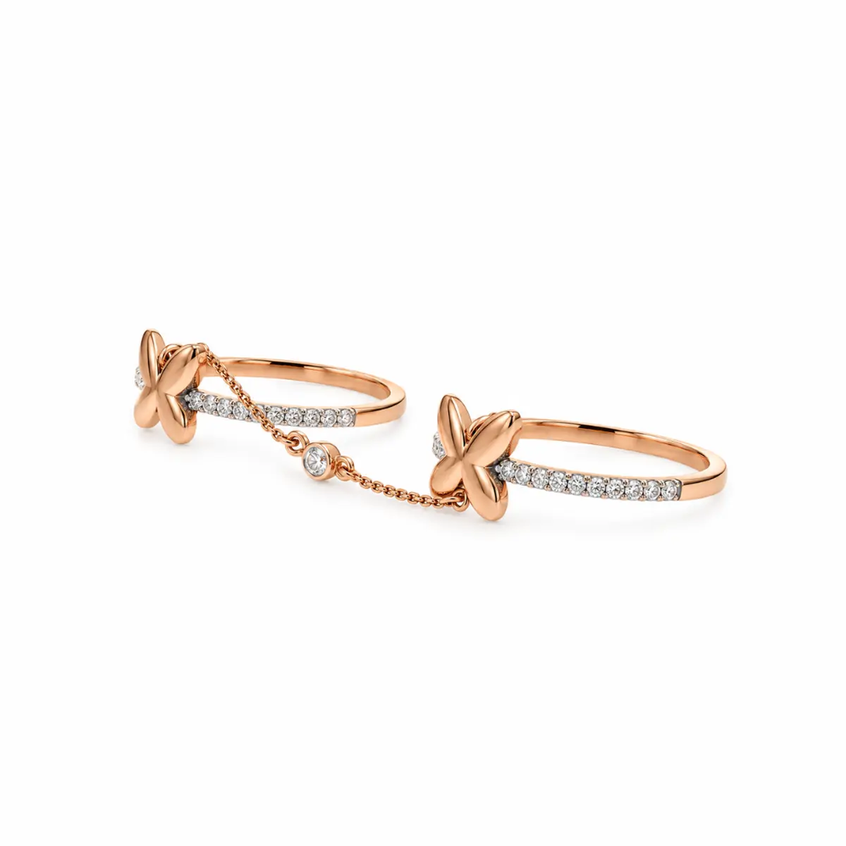0.26 CT NATURAL DIAMOND WOMENS RING 9K GOLD