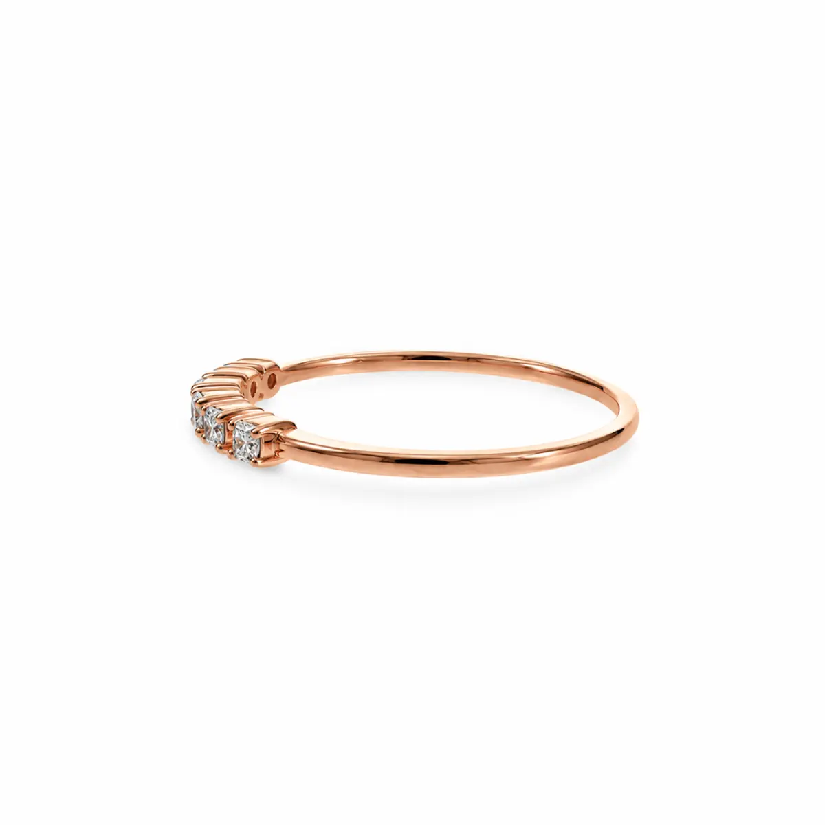 0.07 CT NATURAL DIAMOND WOMENS RING 9K GOLD