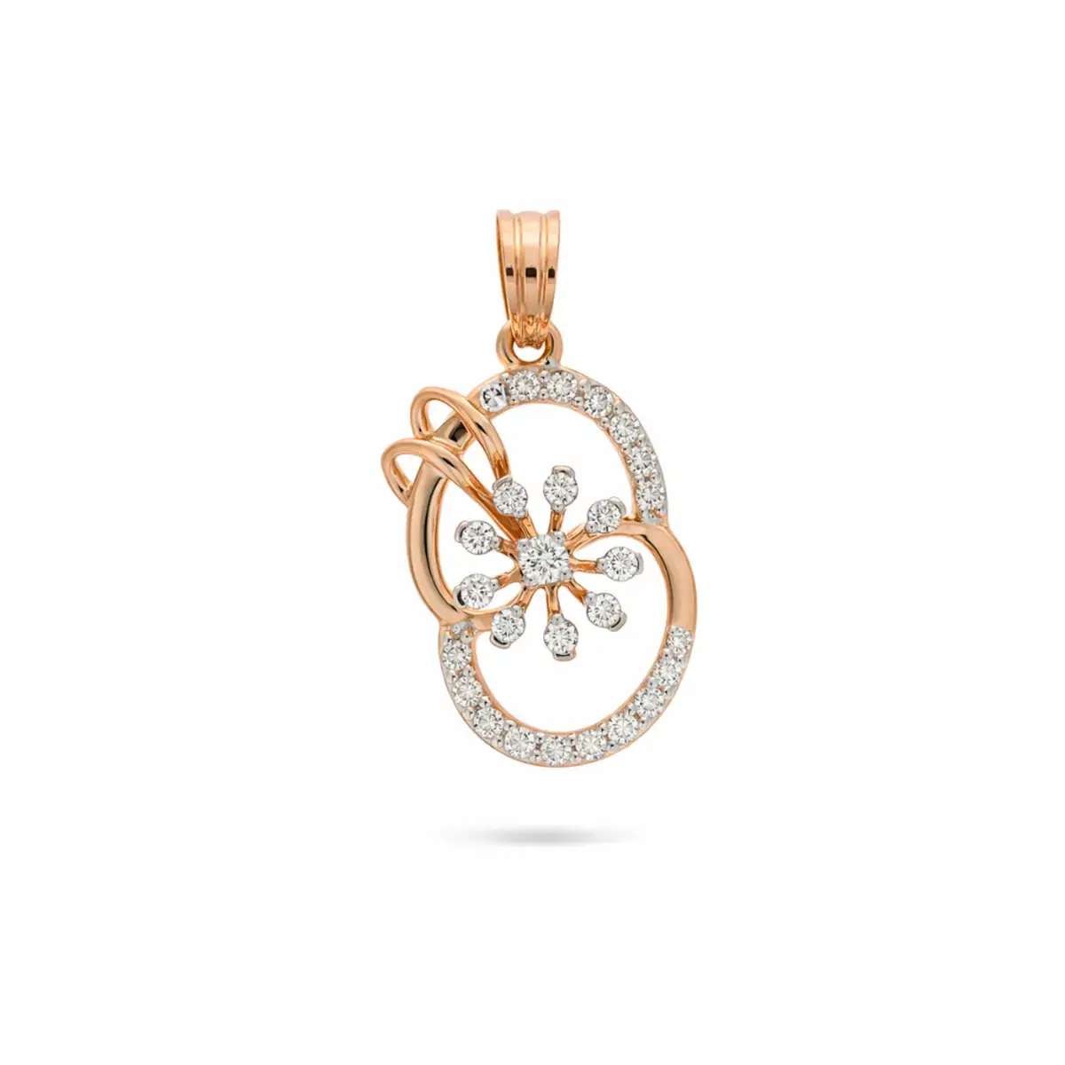 0.23 CT NATURAL DIAMOND PENDANT 18K GOLD