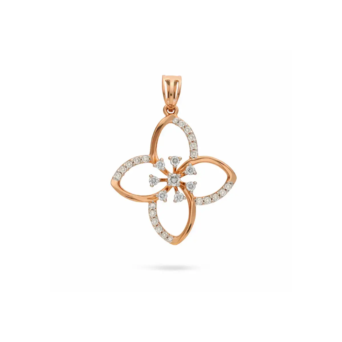 0.20 CT NATURAL DIAMOND PENDANT 18K GOLD