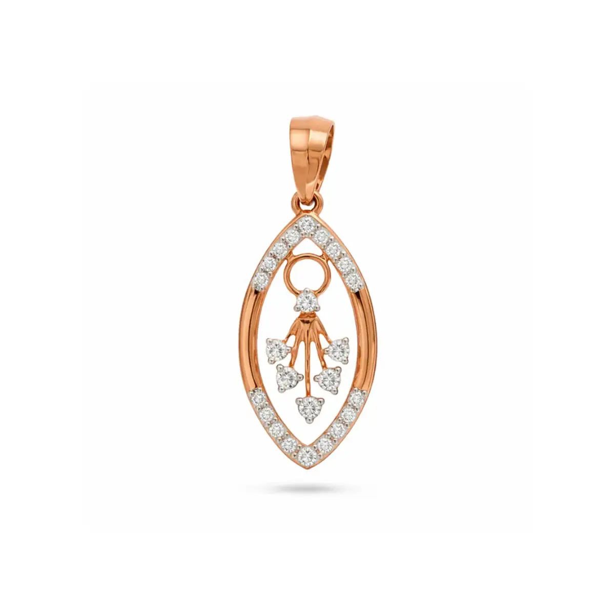 0.16 CT NATURAL DIAMOND PENDANT 18K GOLD
