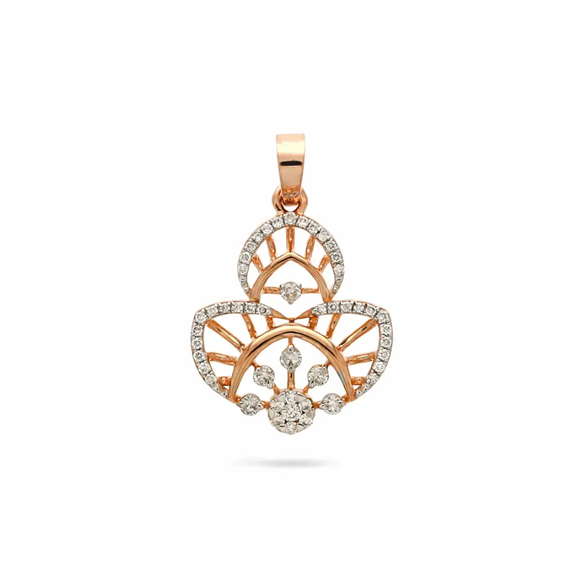0.22 CT NATURAL DIAMOND PENDANT 18K GOLD
