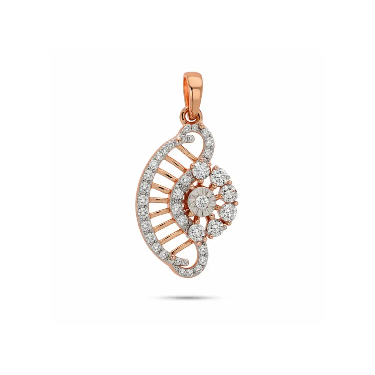 0.23 CT NATURAL DIAMOND PENDANT 18K GOLD