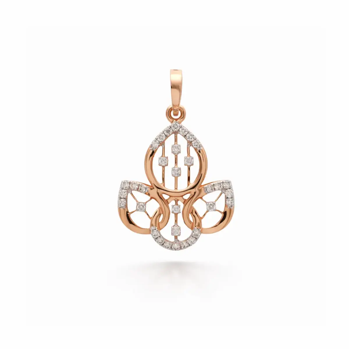 0.18 CT NATURAL DIAMOND PENDANT 18K GOLD