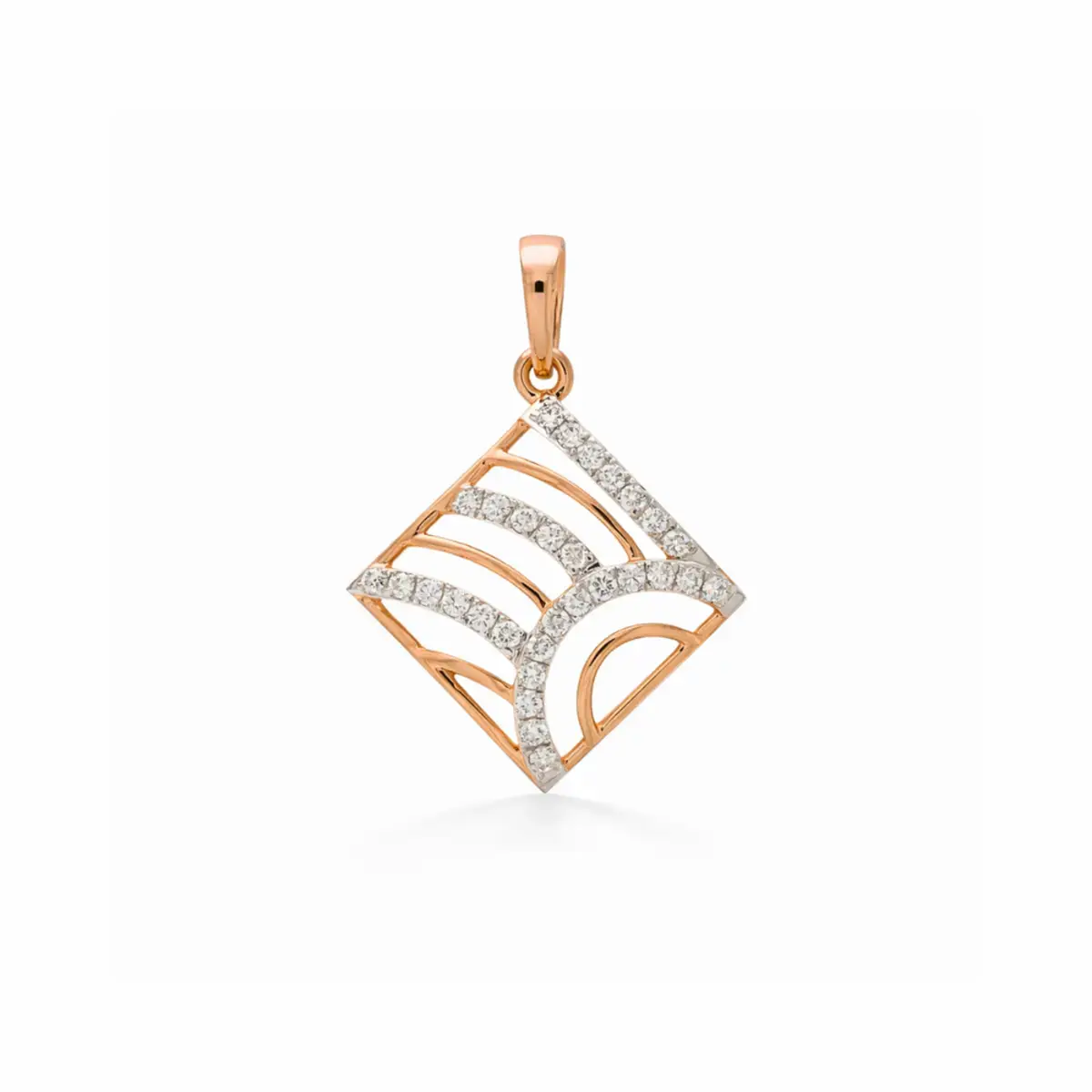 0.21 CT NATURAL DIAMOND PENDANT 18K GOLD