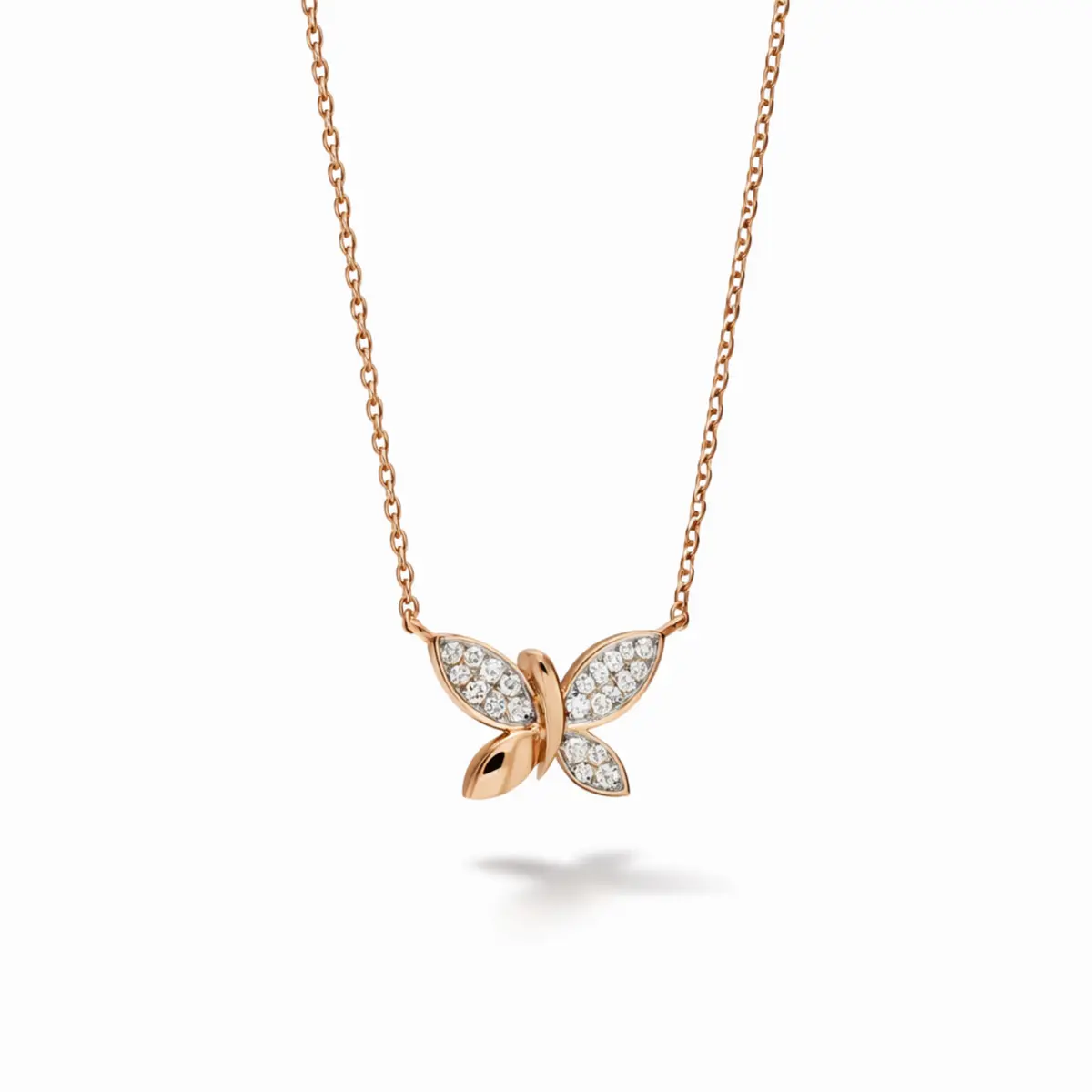 0.149 CT NATURAL DIAMOND PENDANT WITH CHAIN 18K GOLD 