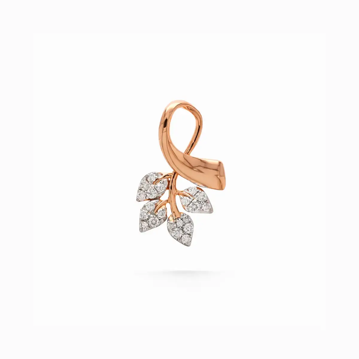 0.10 CT NATURAL DIAMOND PENDANT 18K GOLD