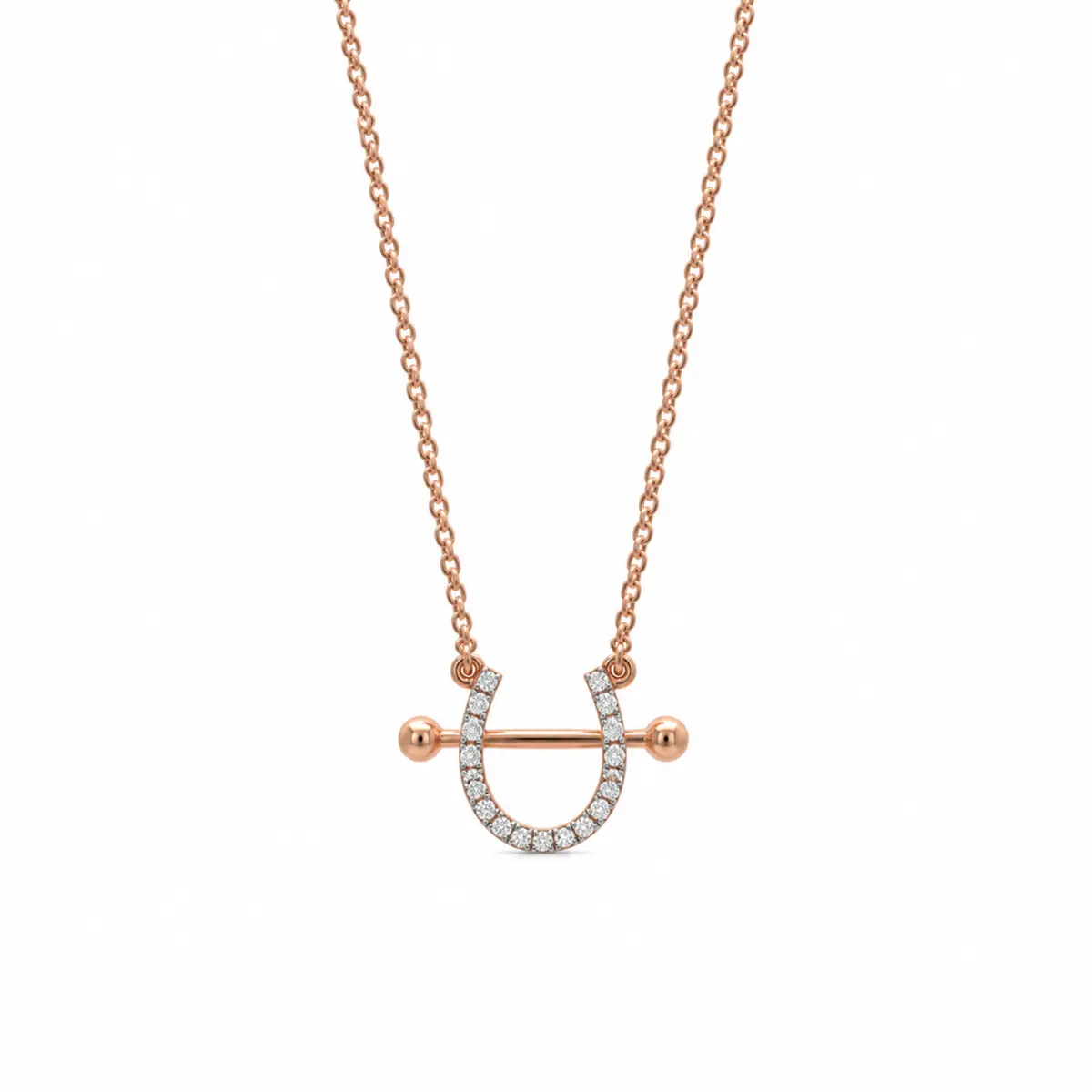 0.06 CT NATURAL DIAMOND PENDANT WITH CHAIN 9K GOLD