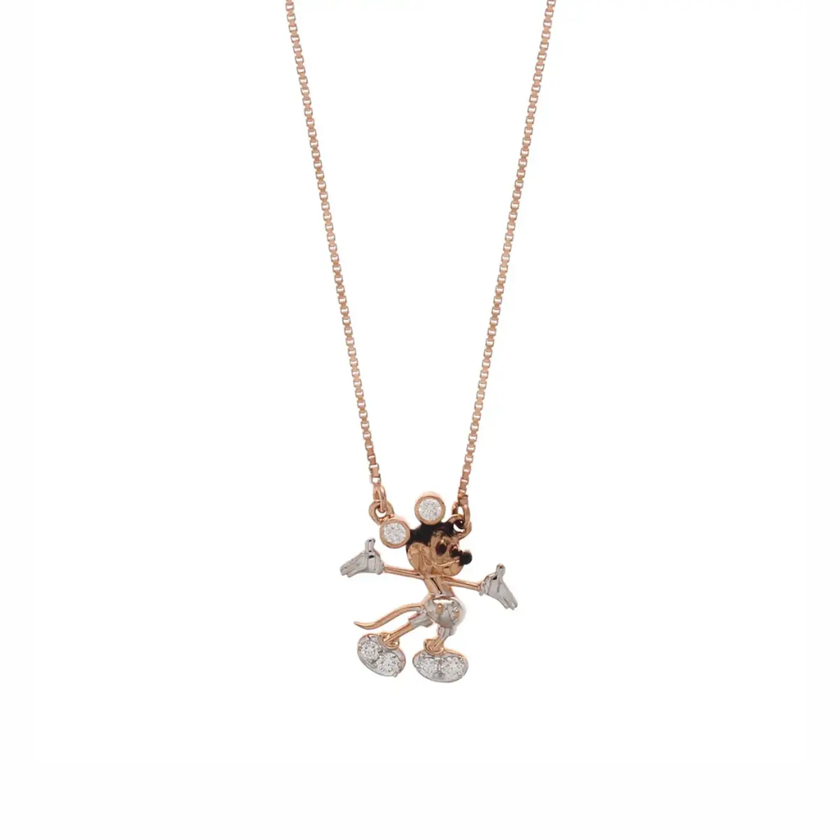 0.12 CT NATURAL DIAMOND PENDANT WITH CHAIN 9K GOLD