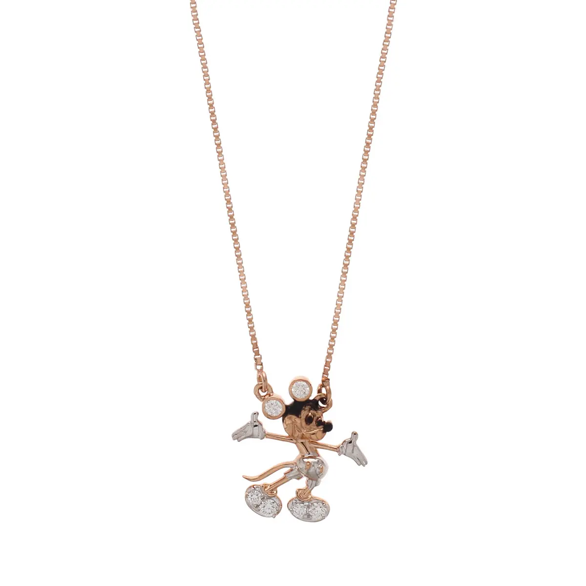0.12 CT NATURAL DIAMOND PENDANT WITH CHAIN 9K GOLD