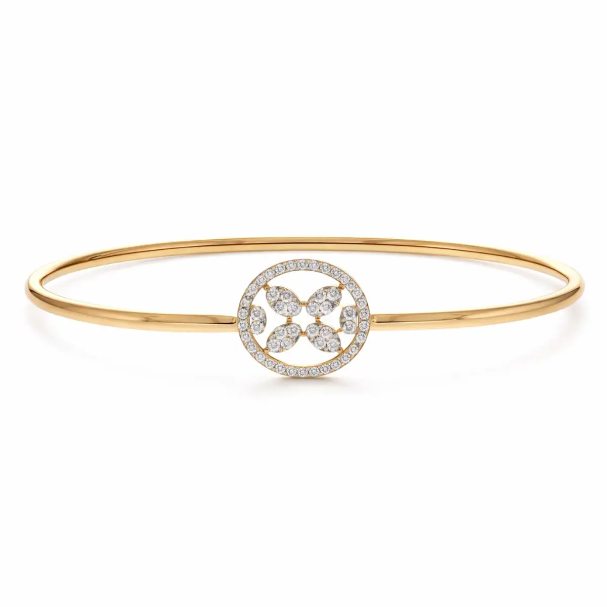 0.26 CT NATURAL DIAMOND BRACELET 18K GOLD