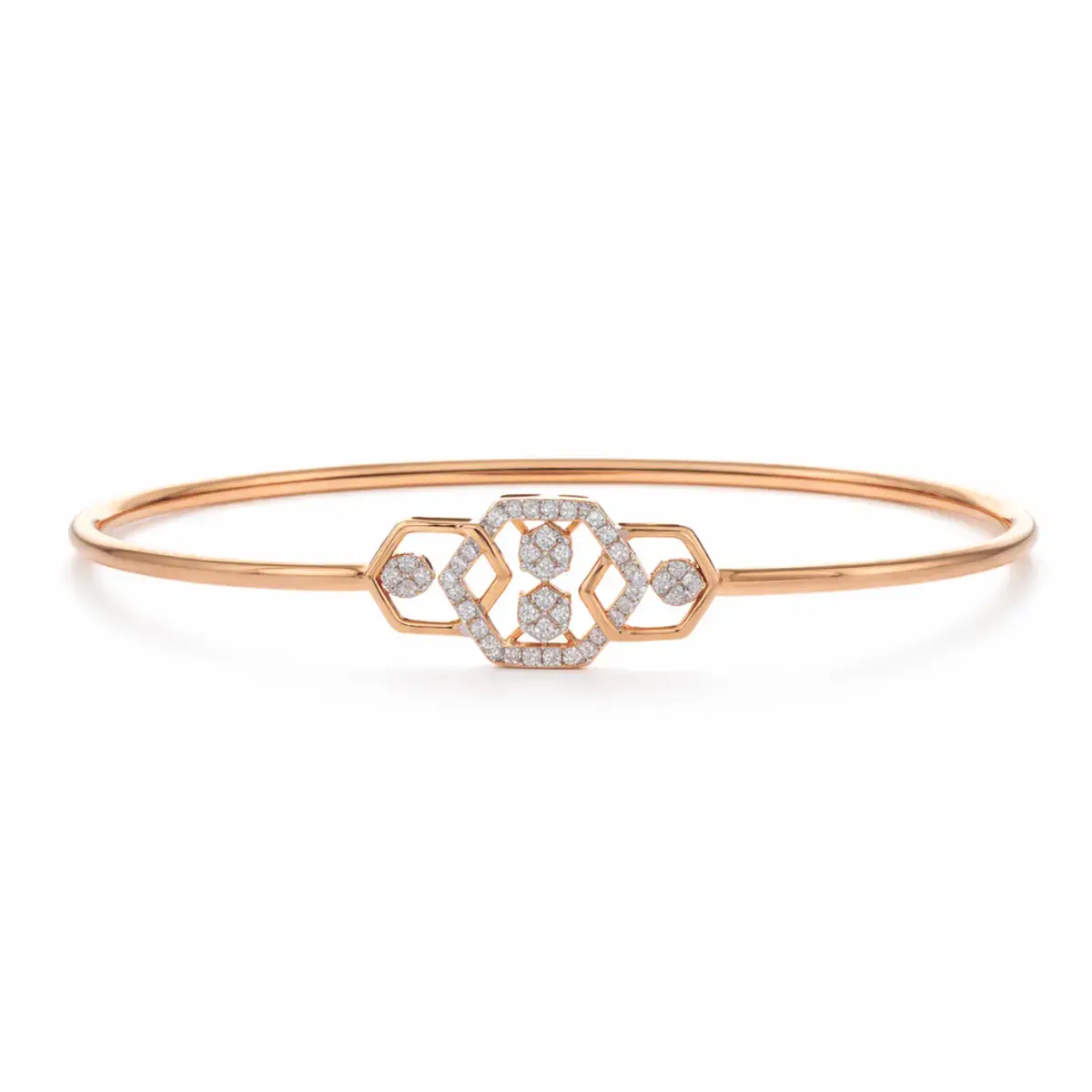 0.16 CT NATURAL DIAMOND BRACELET 18K GOLD