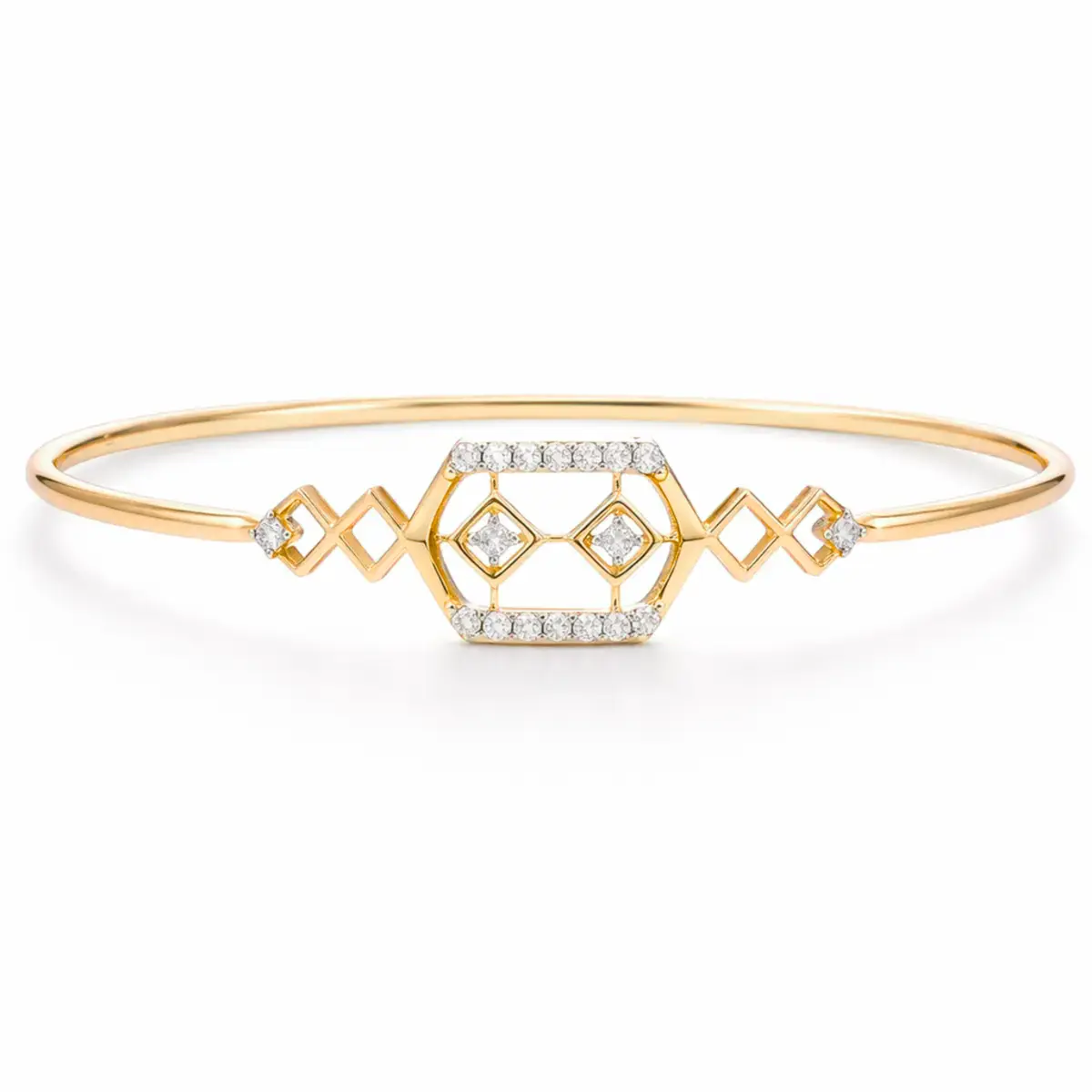 0.26 CT NATURAL DIAMOND BRACELET 18K GOLD