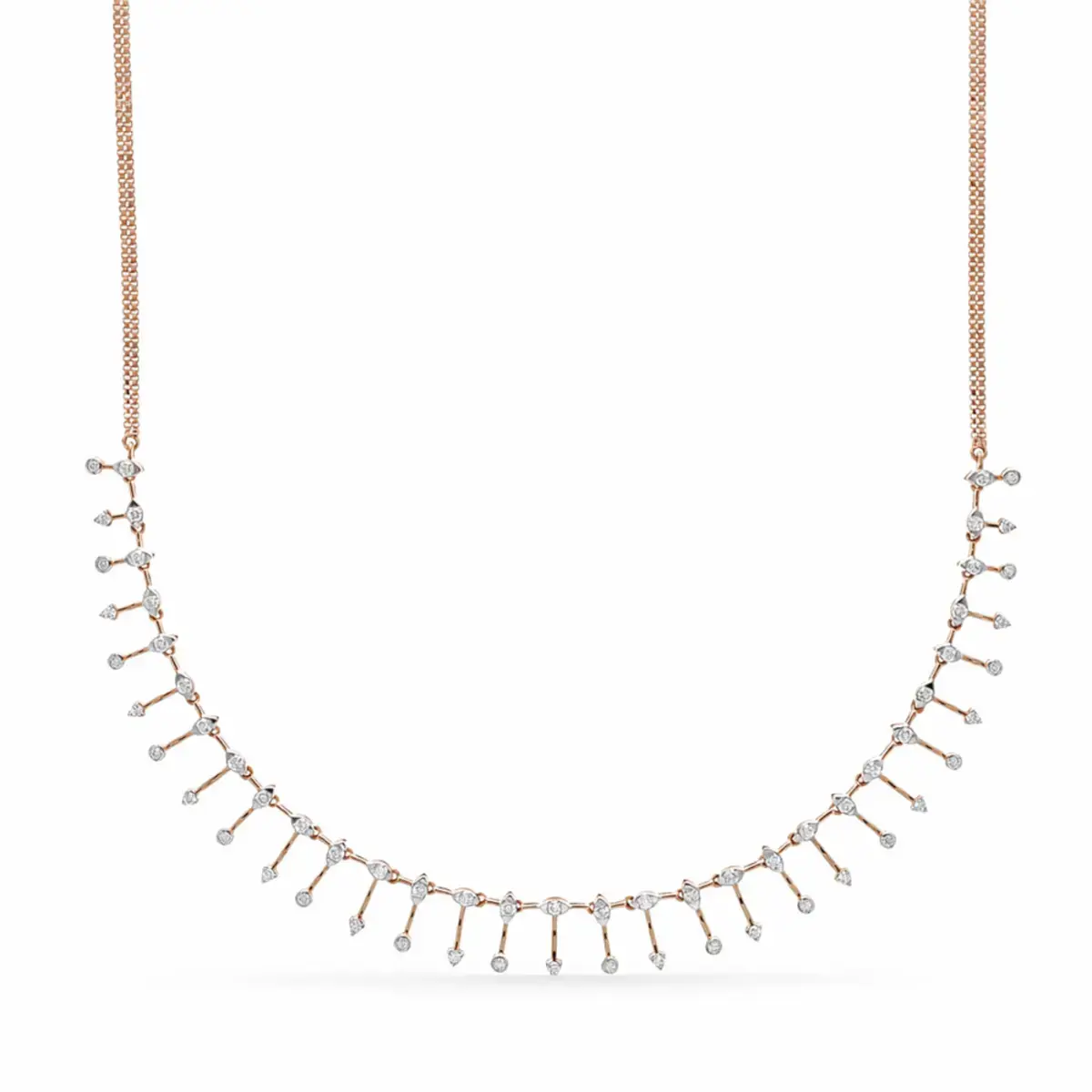 1 CT NATURAL DIAMOND NECKLACE 18K GOLD
