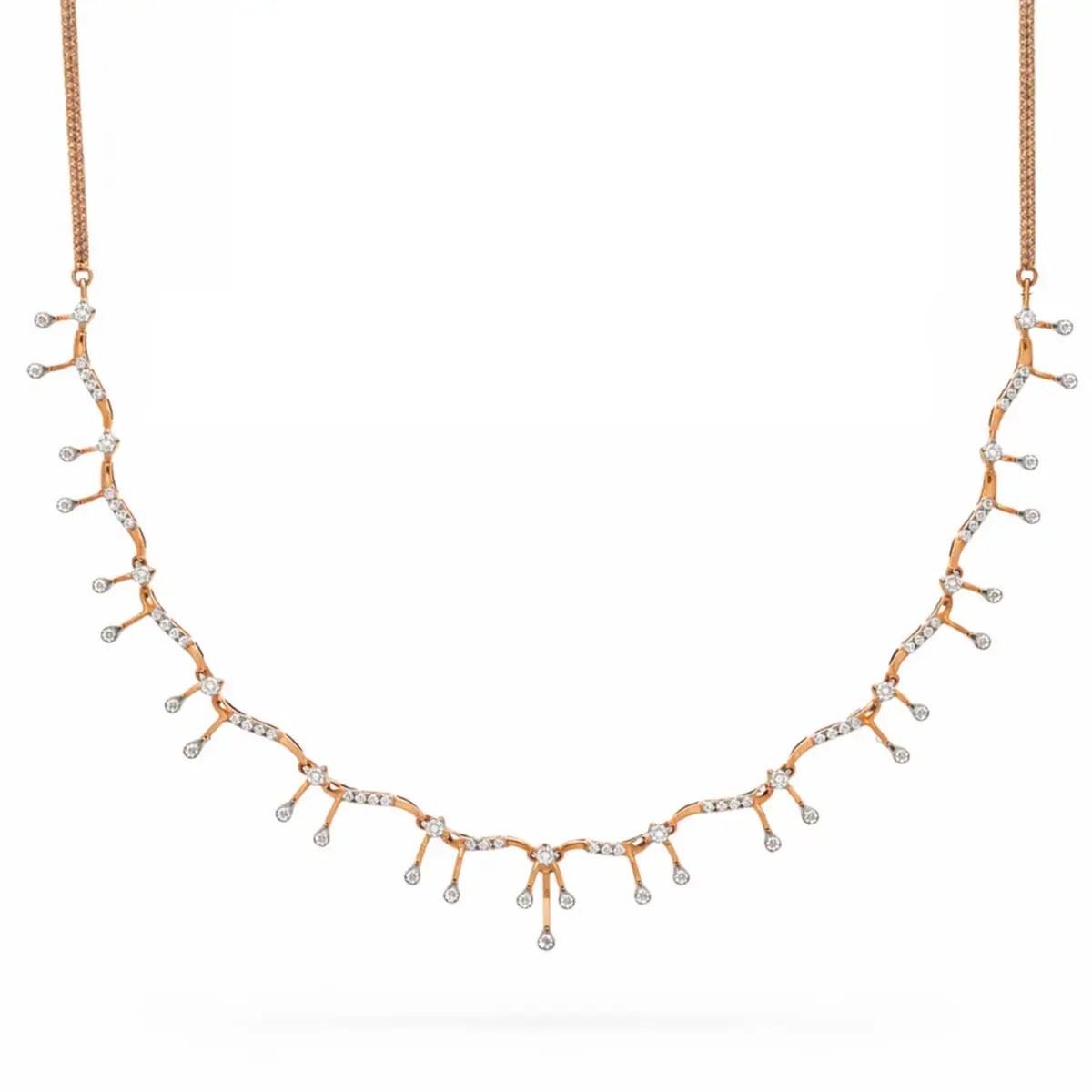 1.02 CT NATURAL DIAMOND NECKLACE 18K GOLD