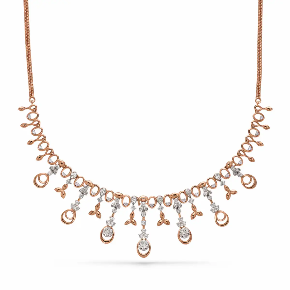 1.16 CT NATURAL DIAMOND NECKLACE 18K GOLD