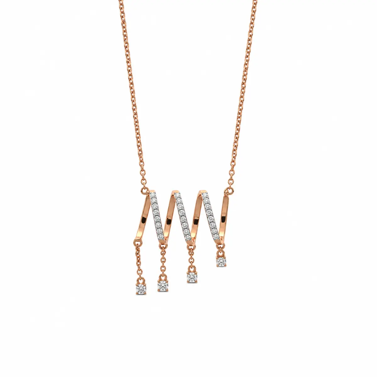 0.30 CT NATURAL DIAMOND PENDANT WITH CHAIN 9K GOLD