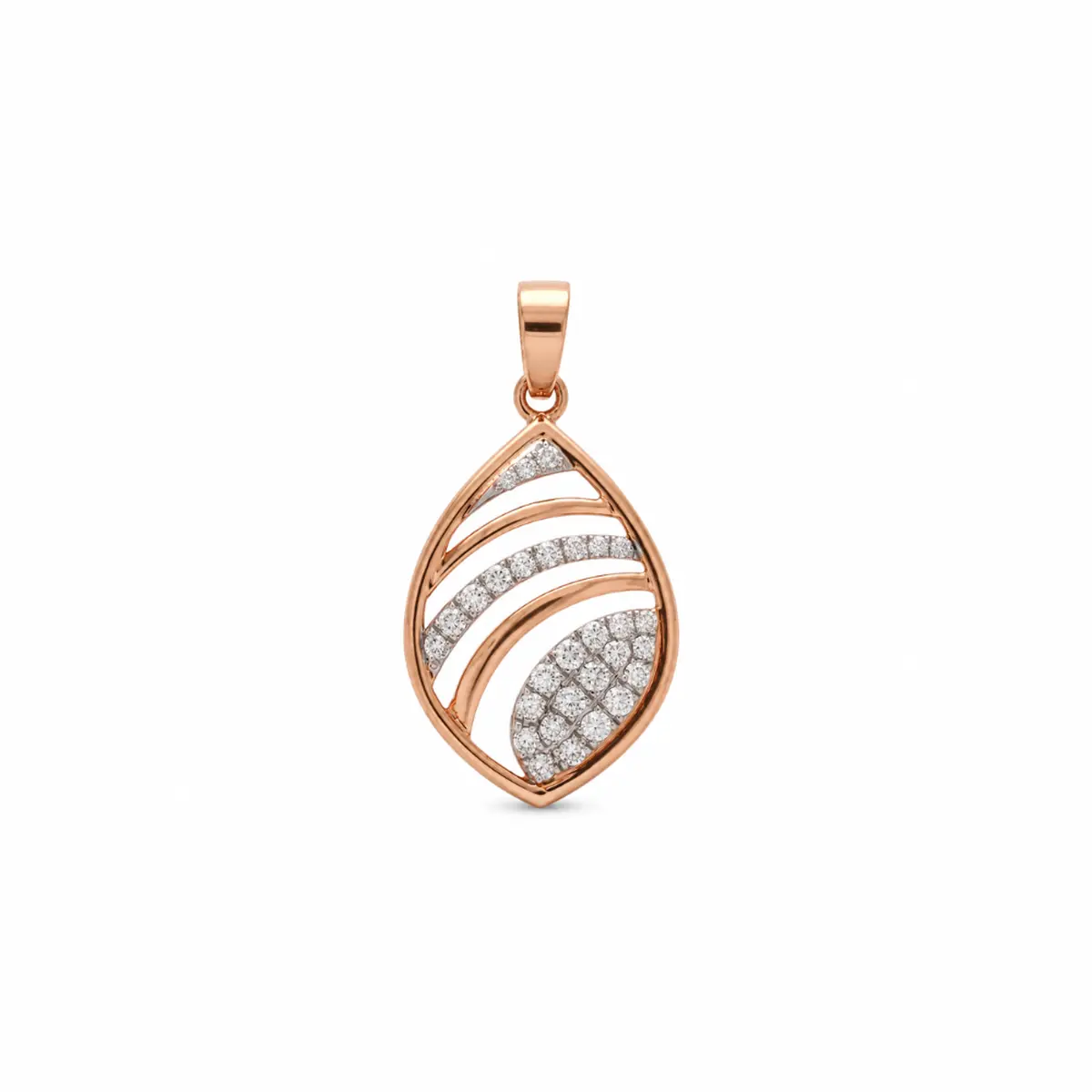 0.23 CT NATURAL DIAMOND CHARM PENDANT 9K GOLD