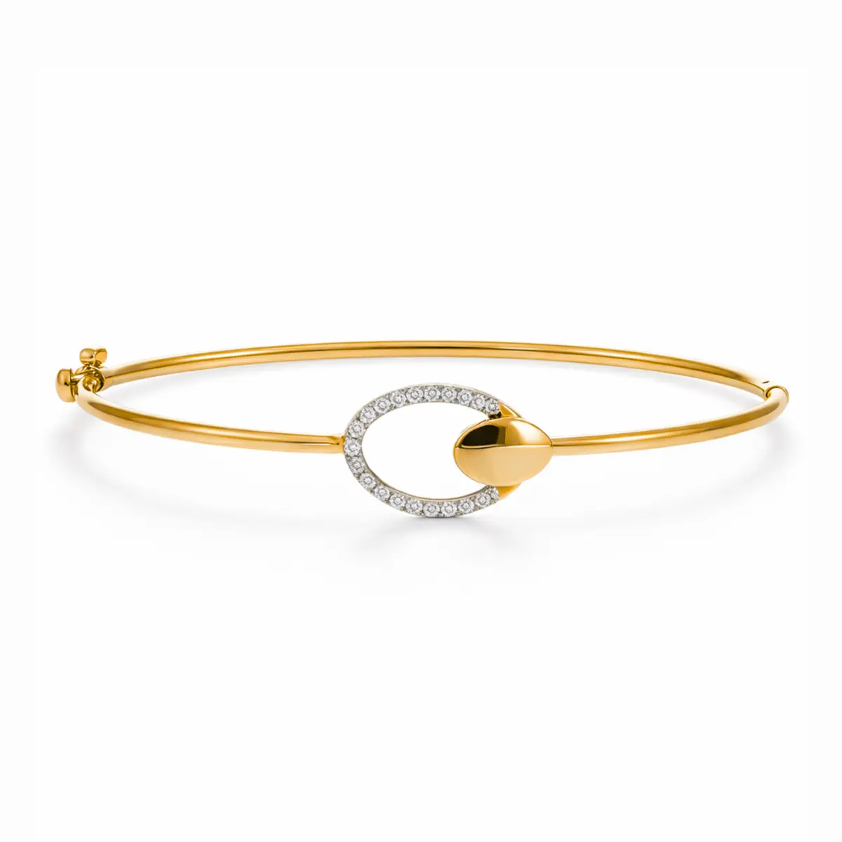 0.11 CT NATURAL DIAMOND BRACELET 18K GOLD