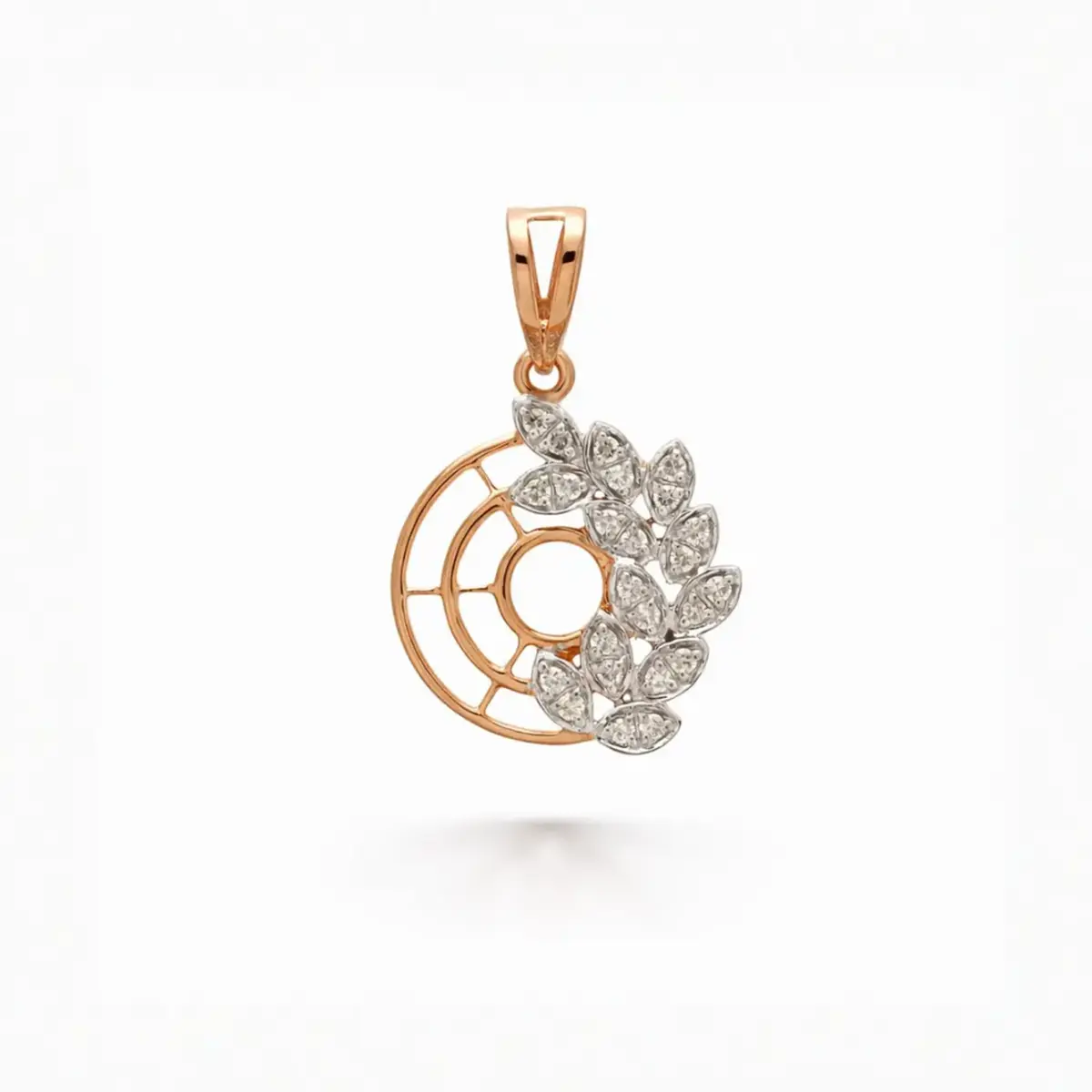0.20 CT NATURAL DIAMOND PENDANT 18K GOLD