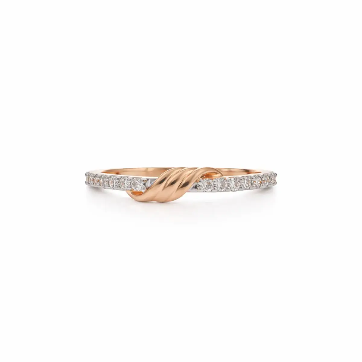 0.20 CT NATURAL DIAMOND WOMENS RING 18K GOLD