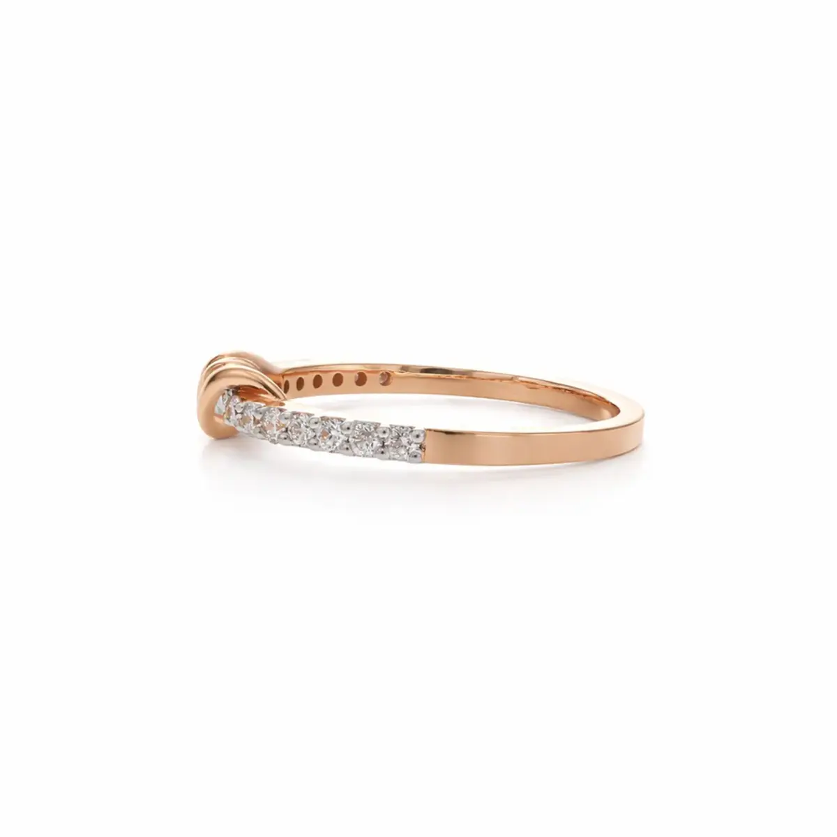 0.20 CT NATURAL DIAMOND WOMENS RING 18K GOLD