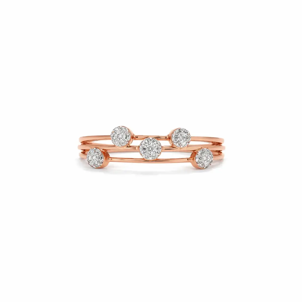 0.15 CT NATURAL DIAMOND WOMENS RING 18K GOLD
