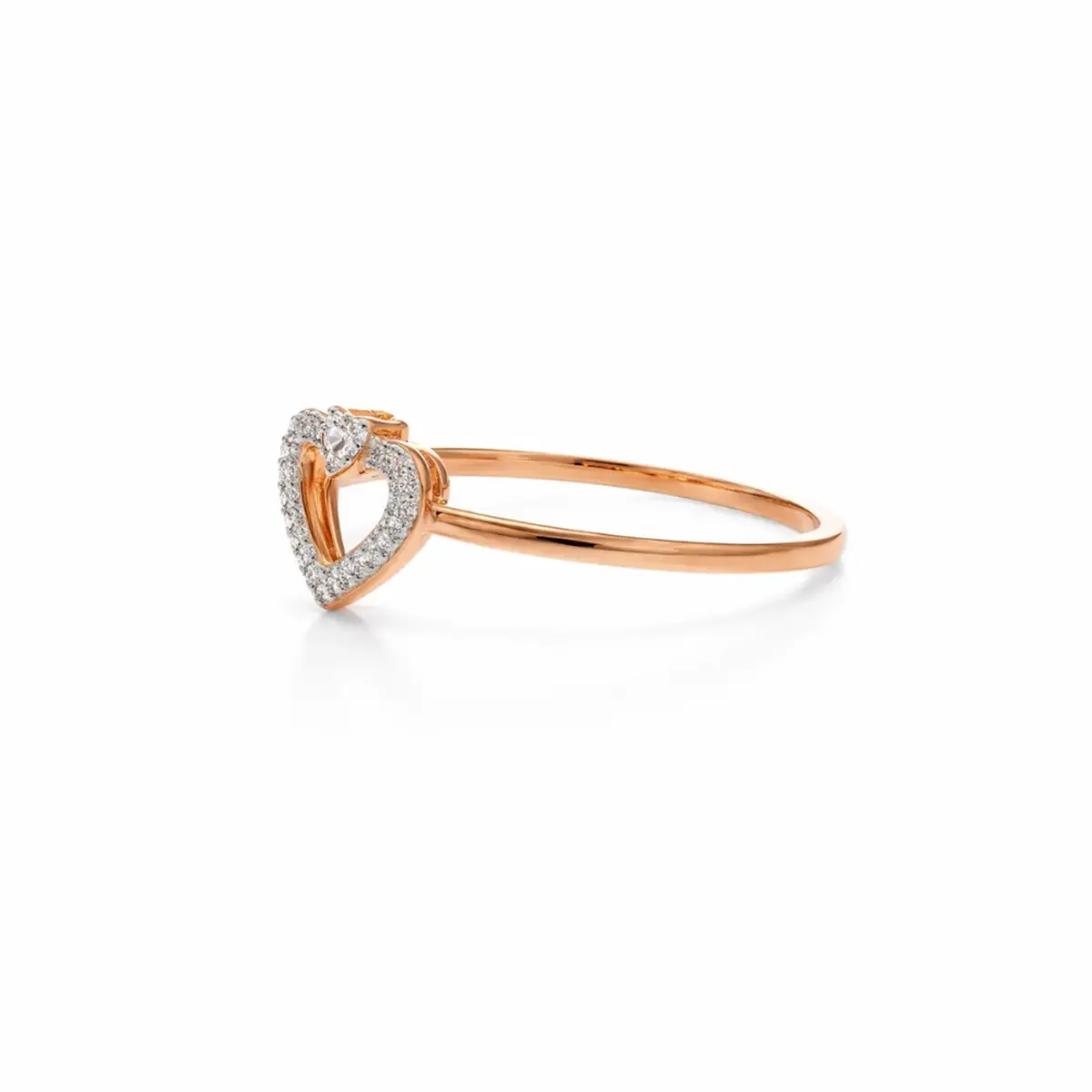 0.05 CT NATURAL DIAMOND WOMENS RING 18K GOLD