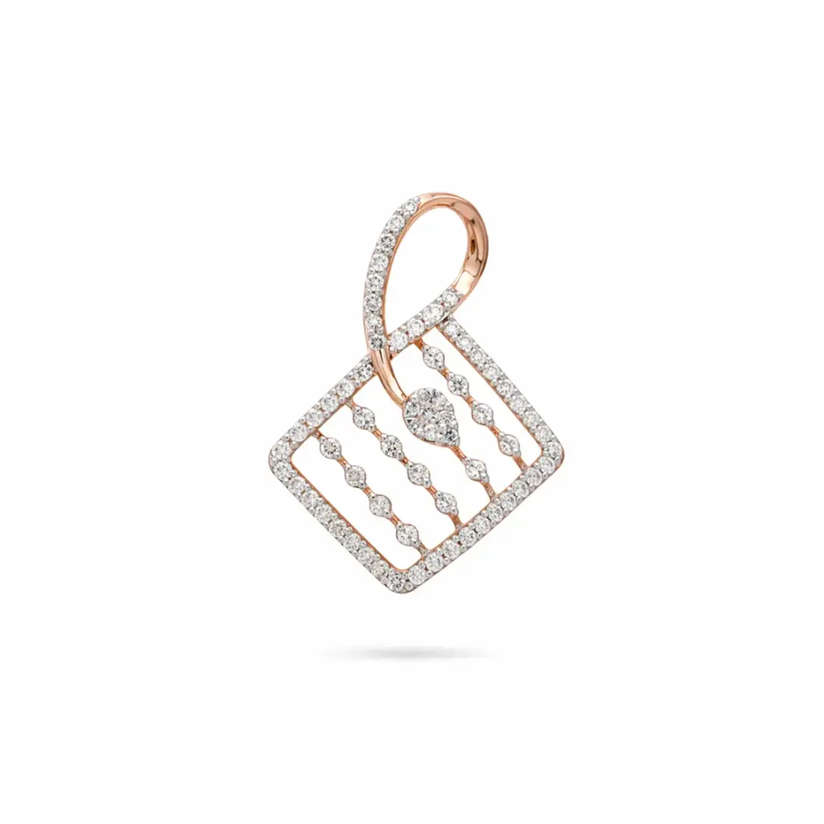 0.40 CT NATURAL DIAMOND PENDANT 18K GOLD