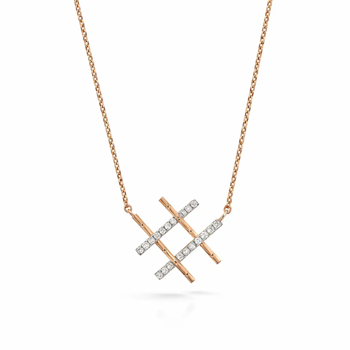 0.15 CT NATURAL DIAMOND PENDANT WITH CHAIN 18K GOLD