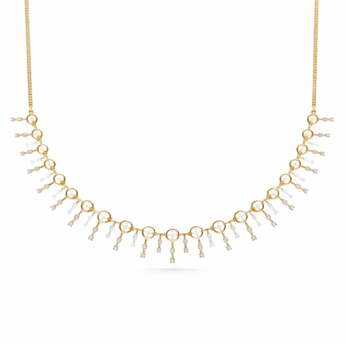 1.31 CT NATURAL DIAMOND NECKLACE 18K GOLD